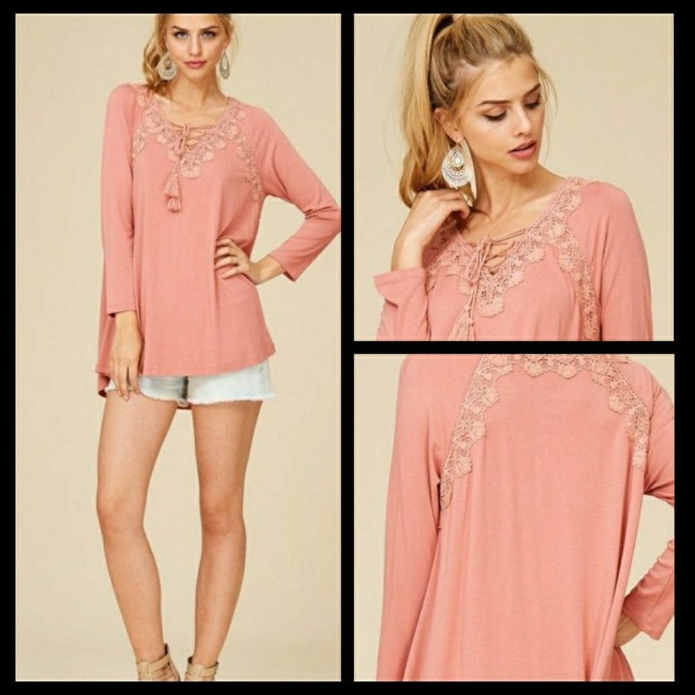 Lace Appliqued Tunic